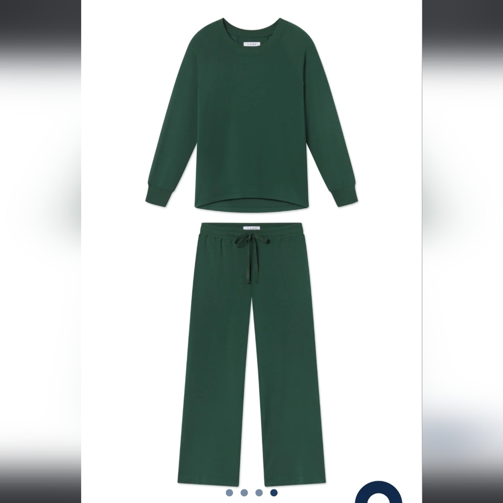 LAKE Modal Long Sleeve Pajama Top Green Size XS Soft Lounge Sleepwear